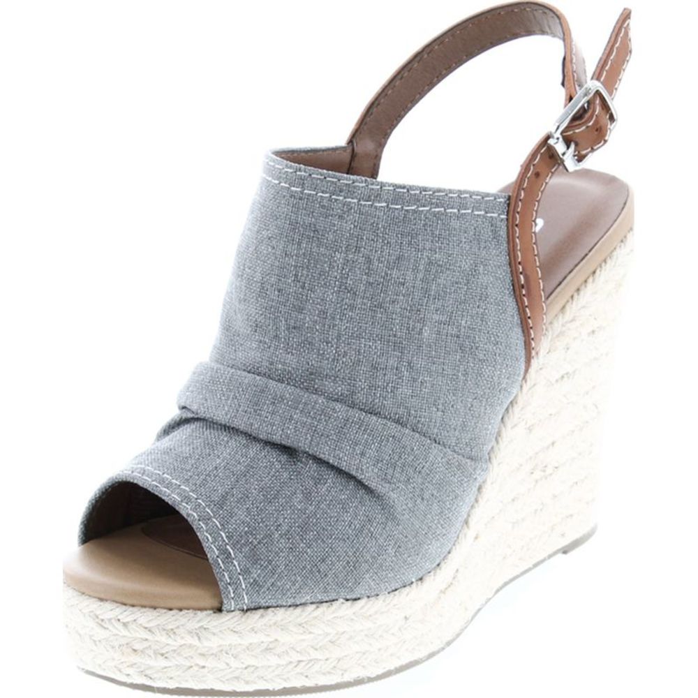 Soda Jafari Grey Womens sandals 7.5 NEW